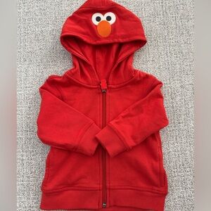 Hannah Andersson Elmo Toddler French Terry Hoodie Sweatshirt, 6-12 months